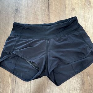 Black Lululemon Speed Up Shorts